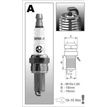 Zapalovací a žhavicí svíčka zapalovací svíčka AR12C BRISK - Česká republika
