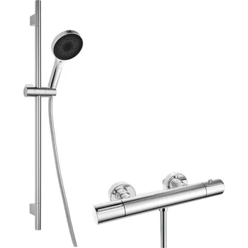Sprchový set Kielle - Oudee Sprchový set s termostatickou baterií, tyčí, hadicí a sprchovou hlavicí, chrom 20602SNT10