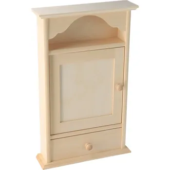 Skříňka na klíč Dřevěná skříňka na klíče se zásuvkou