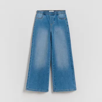 Dívčí džíny Reserved - Pružné džíny wide leg - modrá - 342HN-50J - 342HN-50J-134