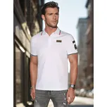 Pánská košile polo s nášivkami PX0632 Barva: Bílá, Velikost: 2XL