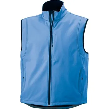 Pánské oblečení DAIBER JN 136 / Pánská 3-vrstvá softshellová vesta - aqua L