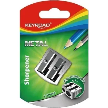 Keyroad Ořezávátko Metal duo - stříbrné