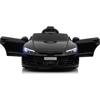 Dětské elektrovozidlo Beneo Elektrické autíčko Audi RS E-Tron GT 12V, černé, široké jednomístné sedátko, 2,4 GHz dálkové ovládání, USB/AUX Vstup, Bluetooth, Odpružení, Lithiová baterie, LED světla, 2 X 25W Motor, ORIGINÁL licence