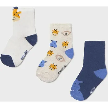 Dětské ponožky Mayoral 3-pack 10137.3F.Baby.PPY2 námořnická modř 59X, vel. 23/25