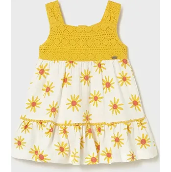 Dívčí šaty Dívčí šaty Mayoral 1926.4K.Baby.PPY2 žlutá 11X, vel. 104
