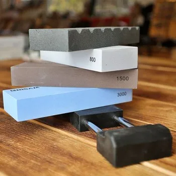 Kuchyňský nůž Sada brusných kamenů POKROČILÝ včetně srovnávače a držáku + doprava zdarma!