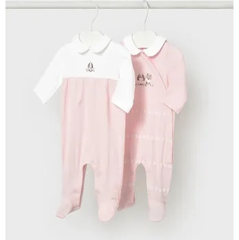 Kojenecký overall Kojenecké dupačky Mayoral Newborn 2-pack 1703.2D.Newborn.PPY2 růžová 30X, vel. 75
