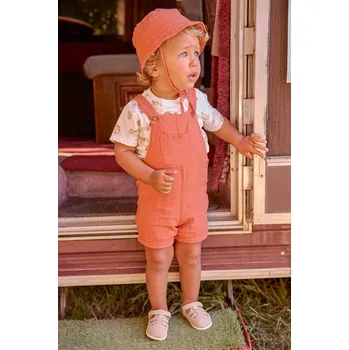 Dětská bavlněná souprava Mayoral 1663.3C.Baby.PPY2 oranžová 23X, vel. 92