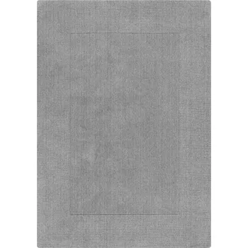 Koberec Flair Rugs Kusový ručně tkaný koberec Tuscany Textured Wool Border Grey Marl Rozměry koberců: 200x290