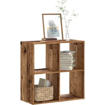 Knihovna Knihovna old wood 68,5 x 32 x 68,5 cm kompozitní dřevo - 8721102950896