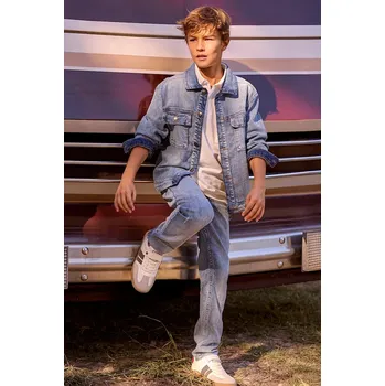 Chlapecké kalhoty Dětské rifle Mayoral 6565.7C.Junior.PPY2 modrá 55X, vel. 152