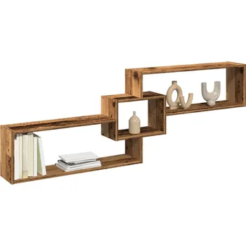 Příborník do zásuvky Nástěnná skříňka 158 x 18 x 53 cm old wood kompozitní dřevo - 8721158391094