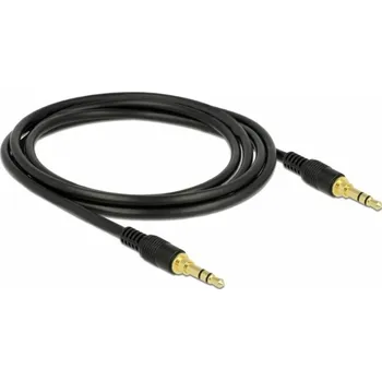 Audio kabel Delock 85549 audio propojovací kabel [1x jack zástrčka 3,5 mm - 1x jack zástrčka 3,5 mm] 2 m černá