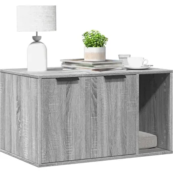 Skříňka na kočičí záchod šedá sonoma 80 x 50 x 45 cm kompozit - 8721158499684