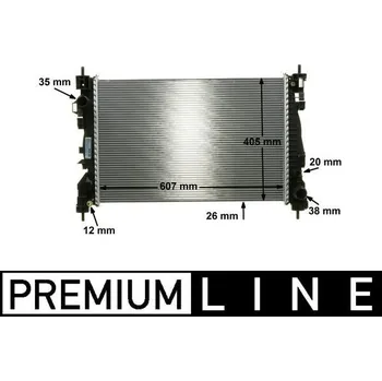 Chladič motoru Chladič, chlazení motoru MAHLE CR 1180 000P