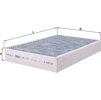 Ventilátor topení a klimatizace Filtr, vzduch v interiéru MAHLE LAK 1137