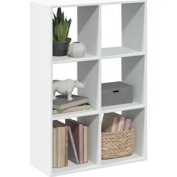 Knihovna Knihovna/dělící stěna bílá 69,5x29x103,5 cm kompozitní dřevo - 8721158500533