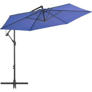 Slunečník Boční zahradní slunečník s hliníkovou tyčí 300 cm modrý - 8719883744605