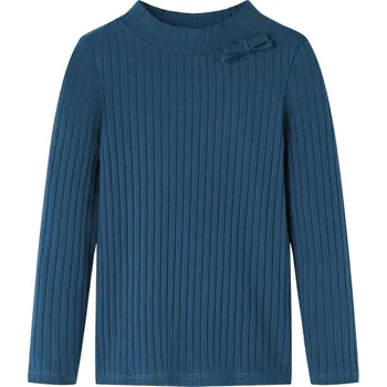 Chlapecké tričko Dětské tričko s dlouhým rukávem žebrovaný úplet námořnicky modré 116 - 8721012033979