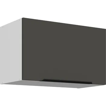 Kuchyňská skříňka Digestořová skříňka LUNARA - šířka 60 cm, grafit / bílá