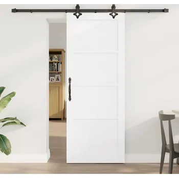 Interiérové dveře vidaXL Posuvné dveře ORKDAL Bílá 78 x 202 cm Masivní borové dřevo [3333639]