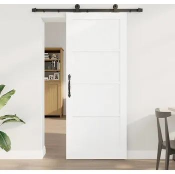 Interiérové dveře vidaXL Posuvné dveře ORKDAL Bílá 83 x 202 cm Masivní borové dřevo [3333449]