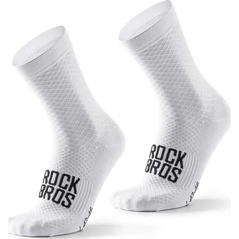 Pánské ponožky ROCKBROS Pánské cyklistické ponožky Rockbros 43/46 BÍLÁ