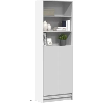 Příborník do zásuvky Skříň highboard s LED bílá 69 x 32,5 x 200 cm kompozitní dřevo - 8721158342508