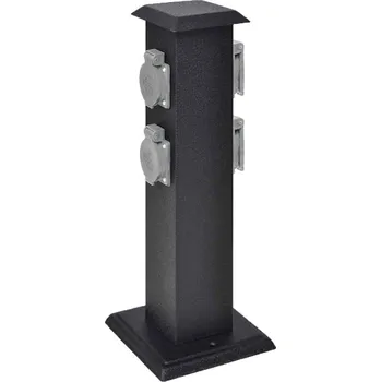 Elektrická zásuvka Černá zahradní přenosná zásuvka - 8718475893912