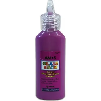 Speciální výtvarná barva Barva na sklo 22ml fialová