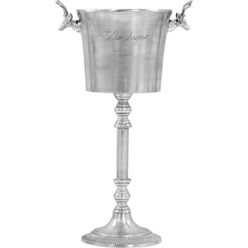Chladič na víno Chladič na šampaňské masivní hliník 39 x 29 x 71 cm stříbrný - 8718475611165