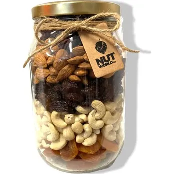 Nutworld.cz Ořechy a sušené ovoce ve sklenici - 1Kg