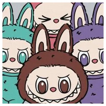 Set školních potřeb Malowanie po numerach - Ekipa Labubu 25x25cm