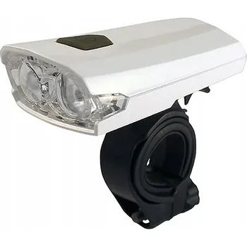 Cyklosvítilna Přední svítilna Union LED 4LUX USB Akumulátor BÍLÁ