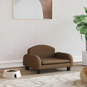 Pelíšek pro psa Pelíšek pro psy hnědý 50 x 40 x 30 cm textil - 8720287219569