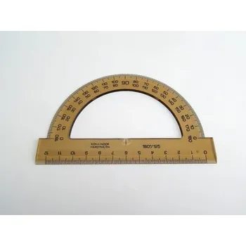 pravítka KOH-I-NOOR Úhloměr 180/125 746239 kouřový