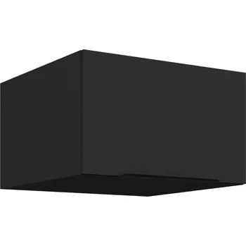 Kuchyňská skříňka Horní hluboká skříňka s výklopnými dvířky LUNARA - šířka 60 cm, černá