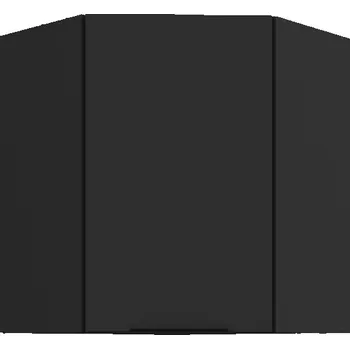 Kuchyňská skříňka Horní rohová skříňka LUNARA 1 - 60x60 cm, černá