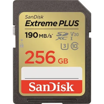 Ukládání dat SanDisk Extreme PLUS/SDXC/256GB/UHS-I U3 / Class 10