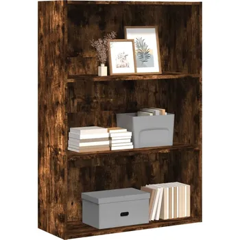 Knihovna Knihovna kouřový dub 80 x 30 x 114 cm kompozitní dřevo - 8721158508430