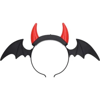 Karnevalový doplněk Rohy netopýr svítící 35x19 cm W039100