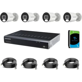 Kompletní kamerový systém GU-RNS-4CAM40K-PK Sada IP kamerového systému 4.0 Mpix, včetně NVR s PoE switchem, HDD 1 TB a LAN kabelů. (Sada IP kamerového systému 4.0 Mpix, včetně NVR s PoE switchem, HDD 1 TB a LAN kabelů.)