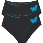 Dámské bezešvé kalhotky GreeNice Art: 6585 ( 2ks vbalení ) Barva: Tmavá modrá, Velikost: M/L