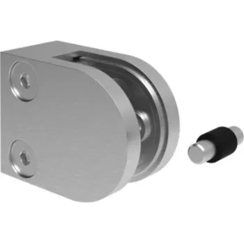 Zábradlí Hahn Steel Držák skla 50 x 40 mm, pro plochý podklad, model 20 - AISI 316, broušený