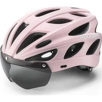 Cyklistická přilba ROCKBROS Cyklistická helma Rockbros s kšiltem RŮŽOVÁ