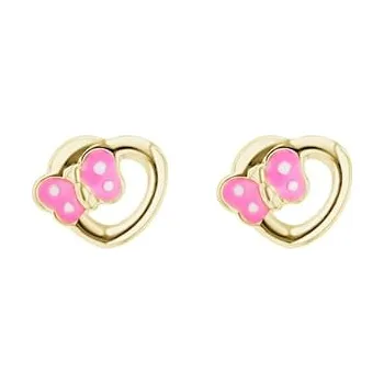 Náušnice Dětské náušnice ze zlata s motýlkem Lady