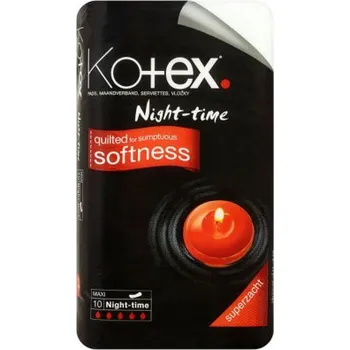 Menstruační vložka Kotex Maxi Night-time intimní vložky na noc 10 ks