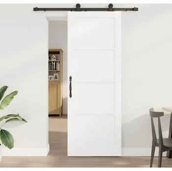 Interiérové dveře vidaXL Posuvné dveře ORKDAL Bílá 78 x 211 cm Masivní borové dřevo [3333445]