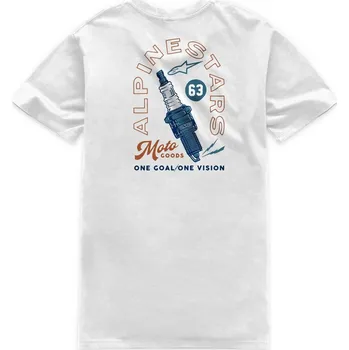 Pánská mikina Alpinestars Pánské bílé tričko SPARKY CSF TEE Alpinestars 1214-73146 20 - L